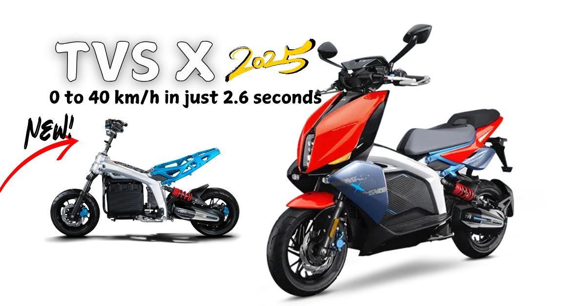 TVS X the Future of Two-Wheeled Mobility, 0 to 40 km/h in just 2.6 seconds